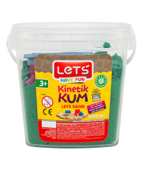 Nisip kinetic "Green", 1000 gr